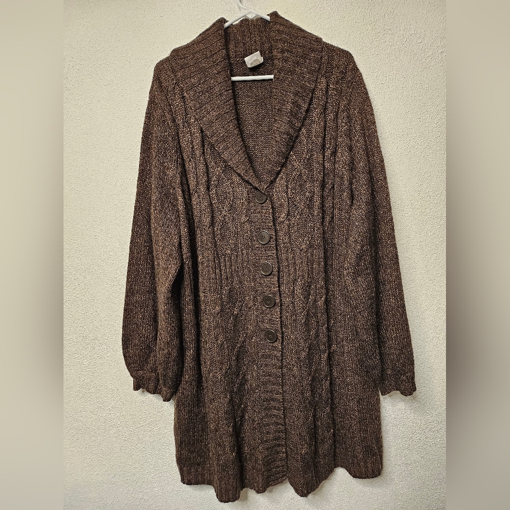 Brown cardigan